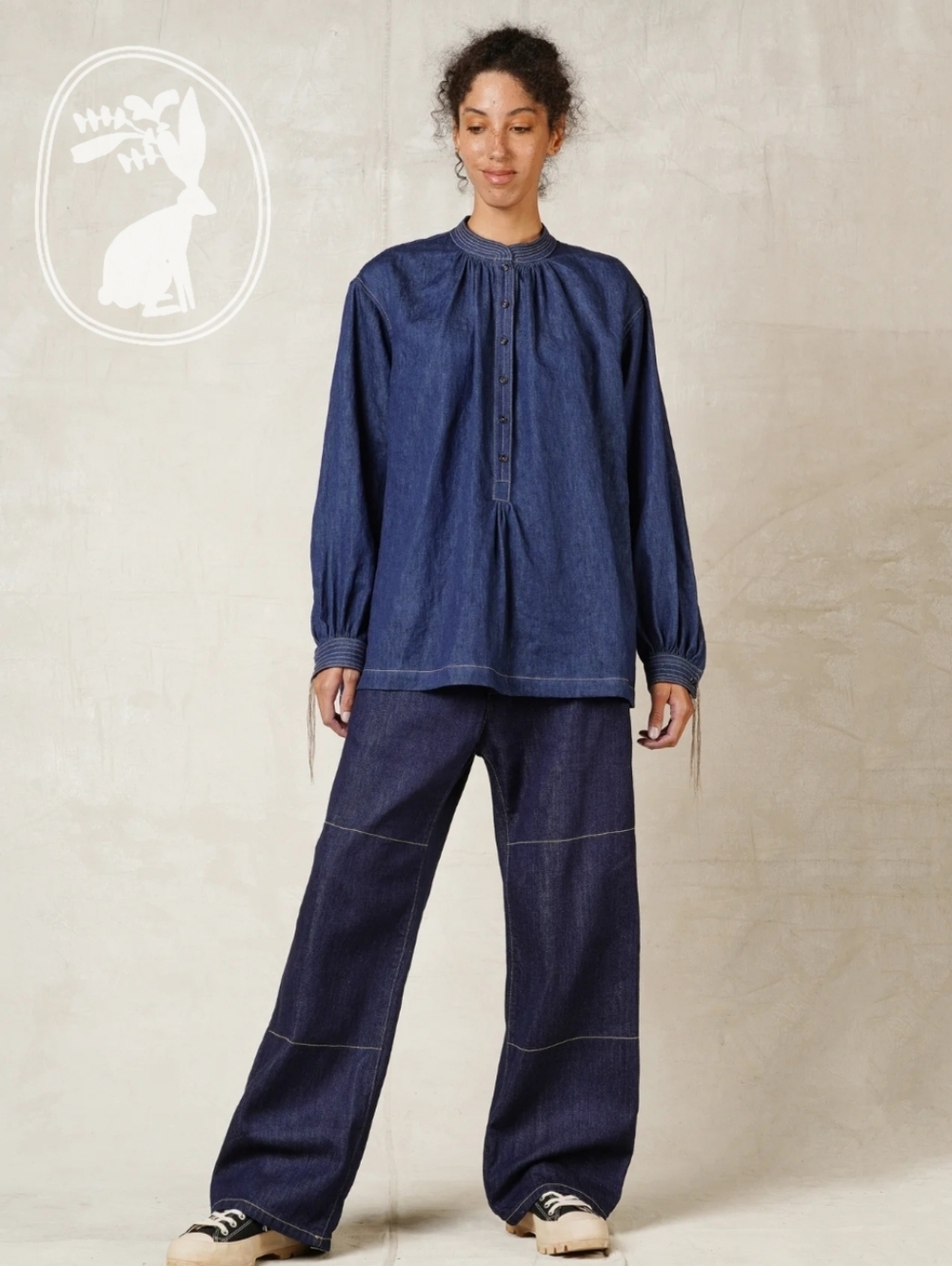 Flora Animalia Agnes Denim Top